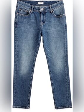 Eileen Fisher Organic Cotton Classic Straight Leg 5 Pocket Denim Jeans